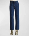 KHAITE ABIGAIL HIGH-RISE STRAIGHT-LEG ANKLE JEANS