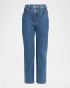 Khaite Corben Straight-leg Jeans In Blue