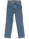 Khaite Abigail High-rise Straight Jeans In Blue
