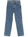Khaite Abigail High-rise Straight Jeans In Blue