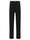 Khaite Abigail Straight Leg Jeans In Black