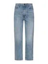 Khaite Abigail High-waisted Straight Leg Jeans In Blue