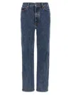Khaite Ny Abigail Stretch Jeans In Blue
