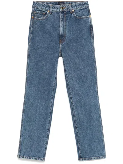 Khaite "abigail" Jeans In Yellow