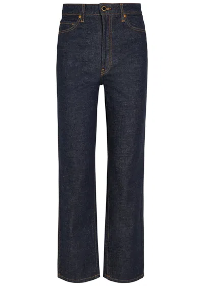 Khaite Abigail Slim Straight-leg Jeans In Multi