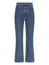 Khaite Danielle High Rise Straight Jeans In Blue
