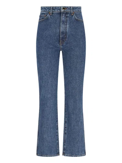 Khaite Abigail Straight Jeans In Boone