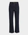 Khaite Abigail Straight-leg Ankle Jeans In Blue
