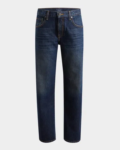 Khaite Winslow Mid Rise Denim Baggy Jeans In Blue