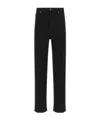 Khaite Abigail Straight Leg Jeans In Black