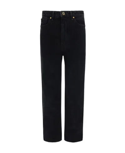 Khaite Abigail Straight-leg Jeans In Black