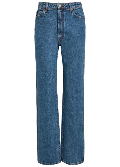 Khaite Abigail Straight-leg Jeans In Blue