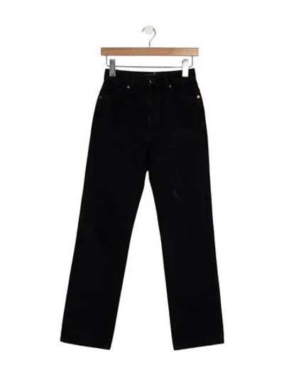 Pre-owned Khaite Abigail Straight Leg Jeans In Blue