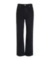 Khaite High-waisted Straight Jeans In Black