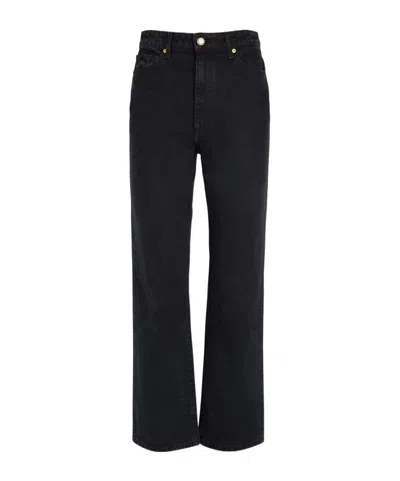 Khaite Abigail Straight-leg Jeans In Black