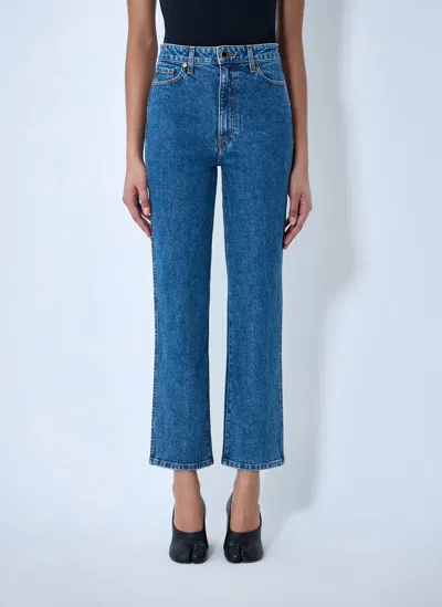 Khaite Abigail Stretch Jeans In Blue