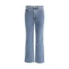 Khaite Danielle High Rise Straight Jeans In Blue