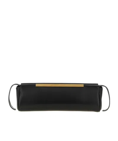 Khaite Black Donna Clutch