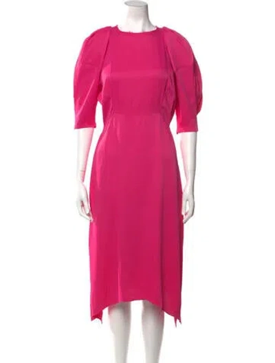 Pre-owned Khaite Acetate Midi Length Dress In Pink