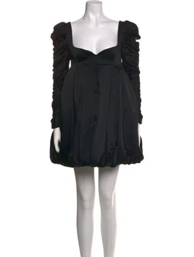 Pre-owned Khaite Acetate Mini Dress In Black