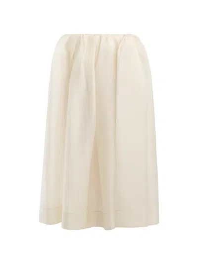 Khaite Adara Skirt In Neutral