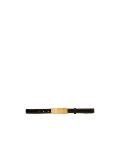 Khaite Adjustable Belt In Black