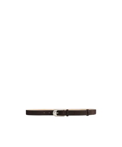 KHAITE KHAITE LOGO PRINTED BUCKLE BELT