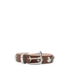 Khaite Benny Studded Leather Belt In Multicolor