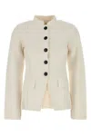 Khaite White Silk Blend Aeson Blazer