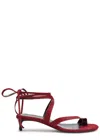 Khaite Aimee 35 Strappy Sandals In Burgundy