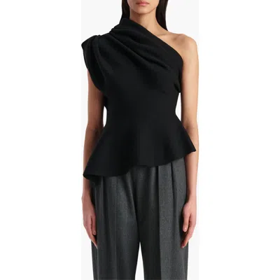 Khaite Aimee One-shoulder Top In Black