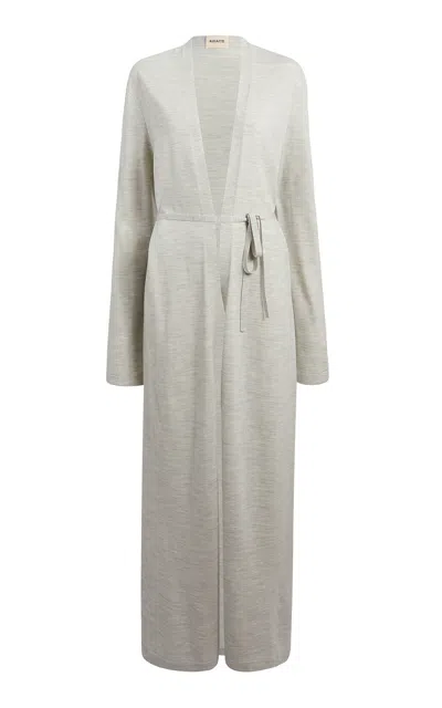 Khaite Alek Long Merino-wool Cardigan