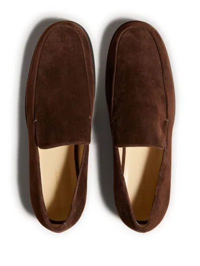 Khaite Brown 'the Alessio' Loafers In 899 Coffee