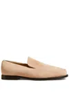 Khaite Alessio Suede Loafers In Neutrals