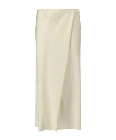 Khaite A-line Midi Skirt In Yellow