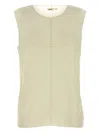Khaite Cream Stretch Cupro Allo Top