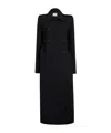 Khaite Donna Oversized Double-breasted Wool Coat In Black