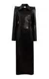 Khaite Alton Double-breasted Plongé Leather Coat