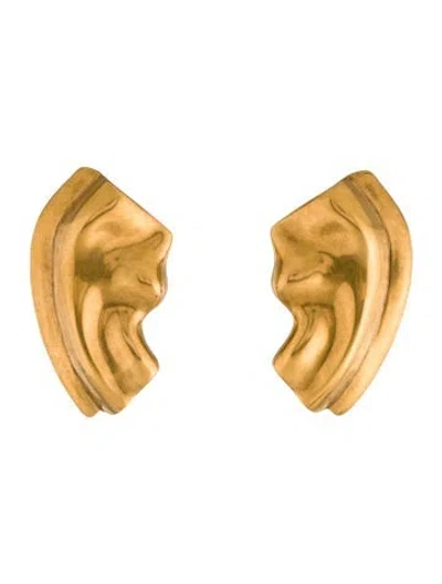 Pre-owned Khaite Amato Biomorphic Stud Earrings In Multi
