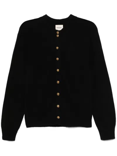 Khaite Ambre Cardigan In Black