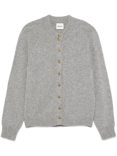 Khaite Ambre Cardigan In Grau