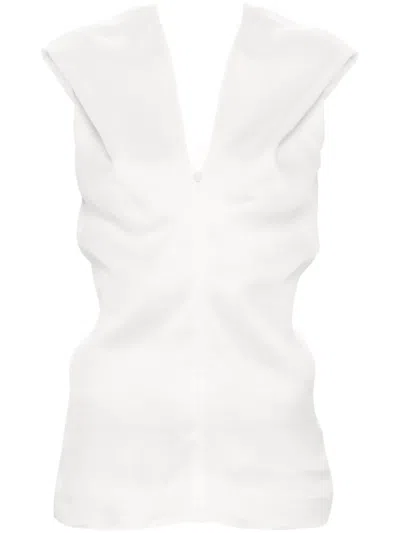 KHAITE AMI SILK BLOUSE