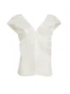 Khaite Ami Silk Organza Top In Nude & Neutrals
