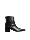 Khaite Andee Leather Ankle Boots