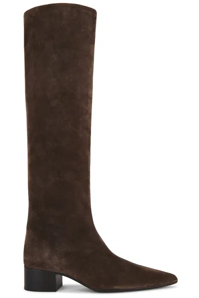 Khaite Andee Knee High 40 Boot In Brown