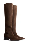 Khaite Andee Pointed Toe Knee High Boot In Ebano