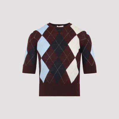 Khaite Anders Sweater In Burgundy