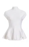 Khaite Andra Knit Wool Top In Neutral