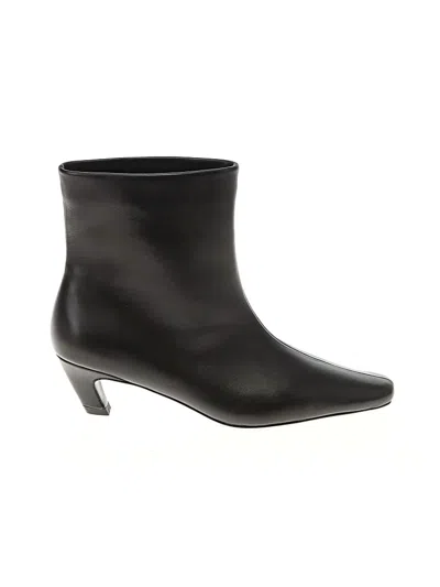 Pre-owned Khaite Ankle Boots In Black