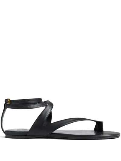 Khaite Ankle-strap Sandal In Black